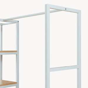 Kledingrek Egmating met lades 180x120x40 cm [en.casa]