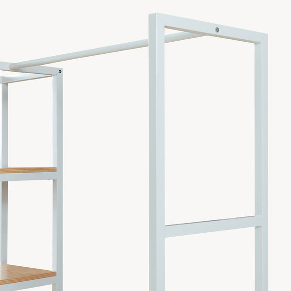 Kledingrek Egmating met lades 180x120x40 cm [en.casa]