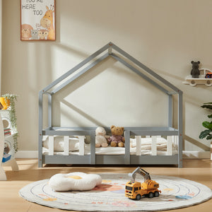 Kinderbed Treviolo huisbed [en.casa]