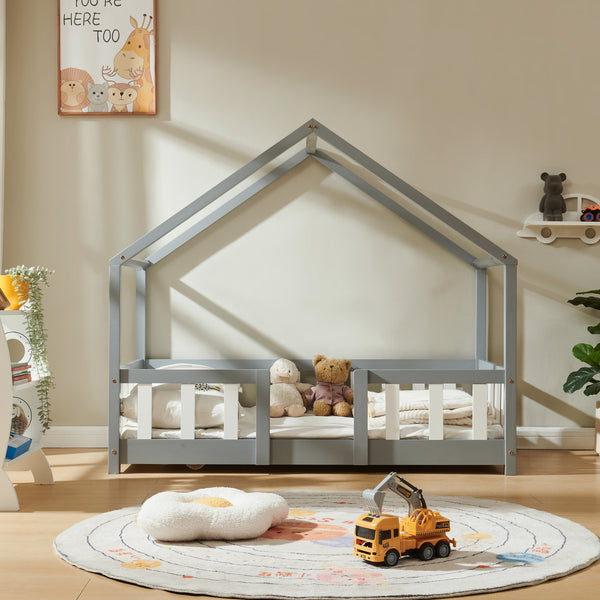 Kinderbed Treviolo huisbed [en.casa]
