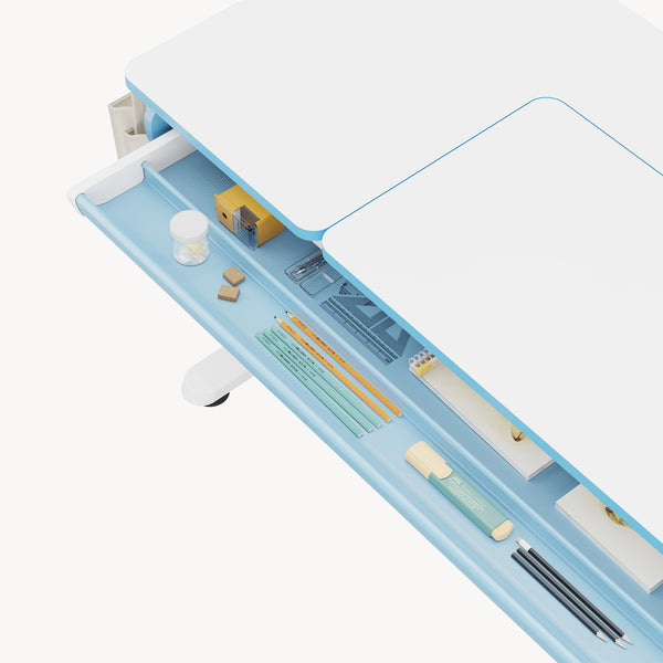 Kinderbureau Kuosa verstelbaar 54-76x120x60 cm [en.casa]