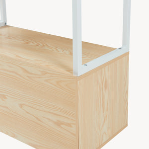 Kledingrek Egmating met lades 180x120x40 cm [en.casa]