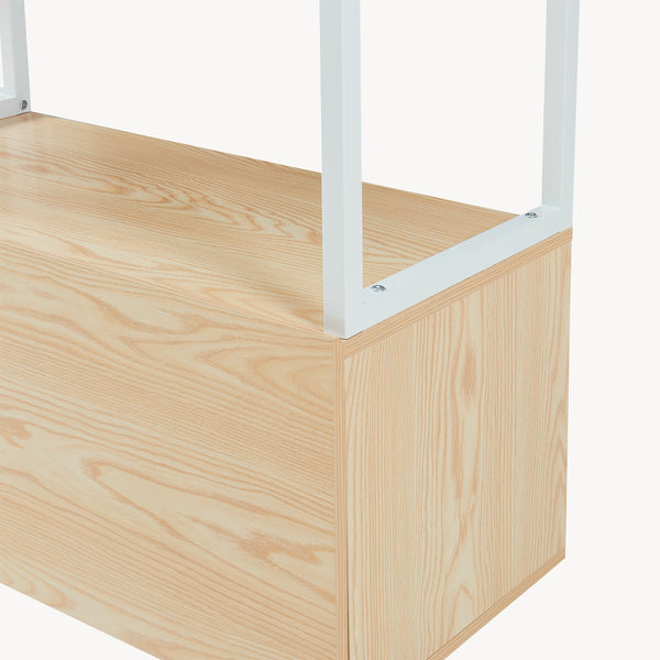 Kledingrek Egmating met lades 180x120x40 cm [en.casa]