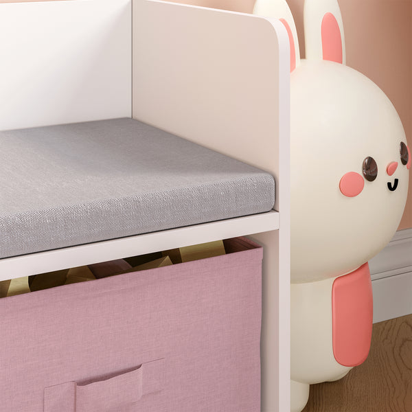 Kinderrek met zitbank Vipsali 100x99x30 cm [en.casa]