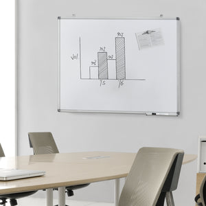 Whiteboard magnetisch magneetbord met lijst - verschillende maten