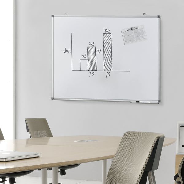 Whiteboard magnetisch magneetbord met lijst - verschillende maten