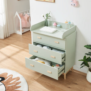 Luiercommode Sarievn met verschoonunit 100x80x53 cm [en.casa]