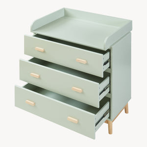 Luiercommode Sarievn met verschoonunit 100x80x53 cm [en.casa]