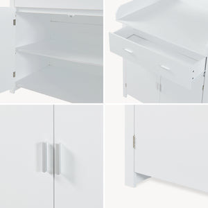 Wickelcommode Starler met afneembare verschoningsmat [en.casa]