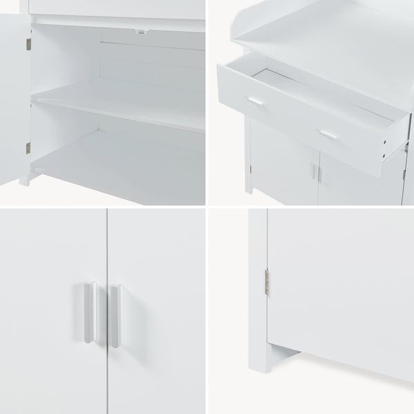 Wickelcommode Starler met afneembare verschoningsmat [en.casa]