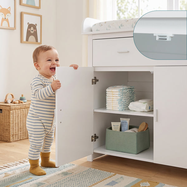 Wickelcommode Starler met afneembare verschoningsmat [en.casa]