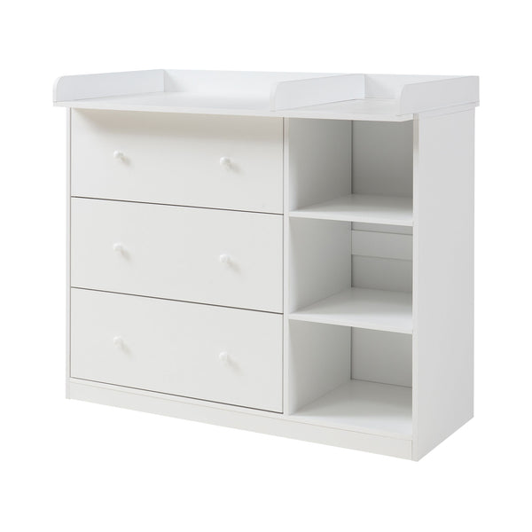 Luiercommode Beldinupp 3 lades en 3 open vakken [en.casa]