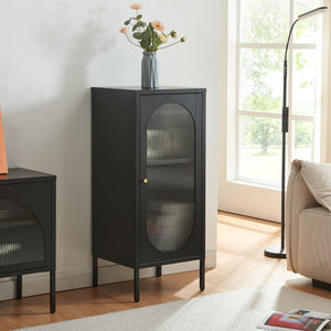 Bijzetkast Karlskrona 102x43x40 cm Zwart, mat [en.casa] - premiumXL