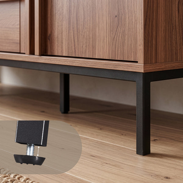 Sideboard Kilmandar 150x40x79 cm walnootlook [en.casa]