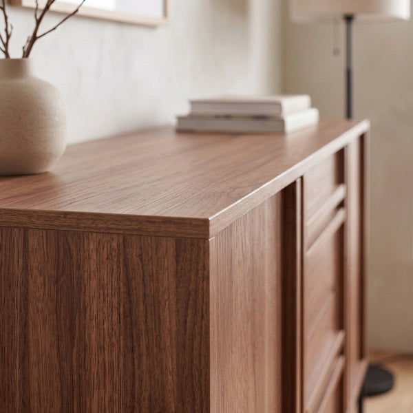 Sideboard Kilmandar 150x40x79 cm walnootlook [en.casa]