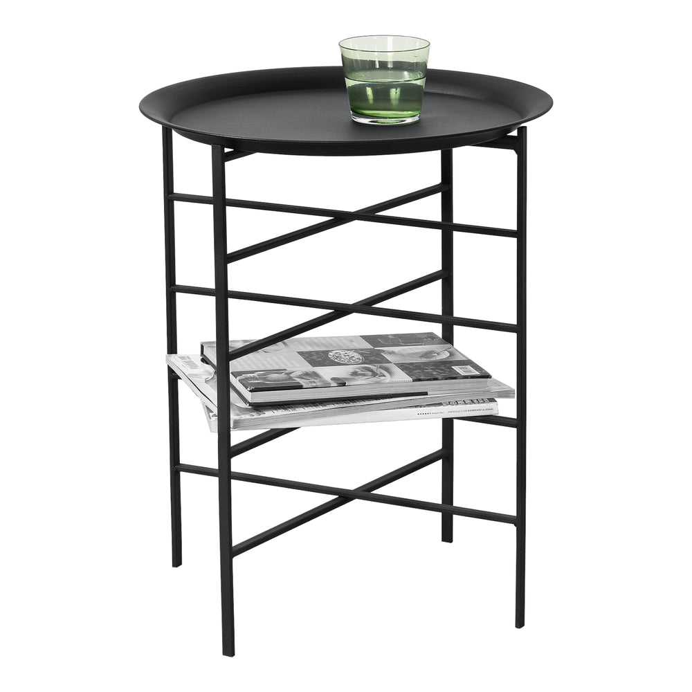 Beistelltisch Wiltz 40x40x53 cm Metaal Zwart en.casa - premiumXL