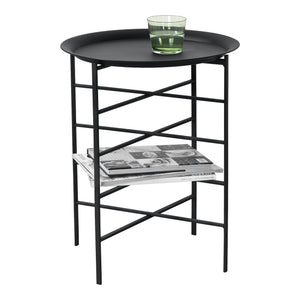 Beistelltisch Wiltz 40x40x53 cm Metaal Zwart en.casa - premiumXL