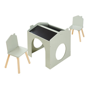 Kindertafelset Romso zitgroep met 2 stoelen huisdesign [en.casa]