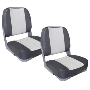 Bootstoel opvouwbaar kunstleer 49x40x39 cm set van 2 - 3 varianten
