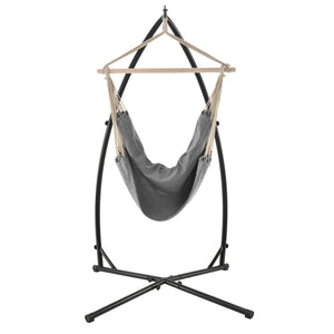 Katoenen hangstoel met standaard staal 205x110x110 cm - 3 varianten