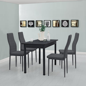 Eethoek eetkamerset Graz 5-delig tafel met stoelen - verschillende kleuren
