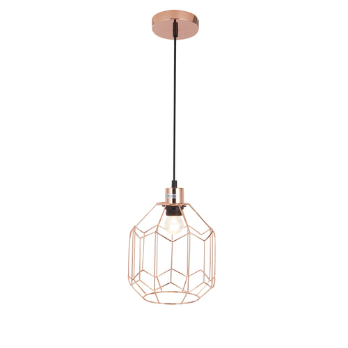 Stijlvolle hanglamp Bologna koperkleurig