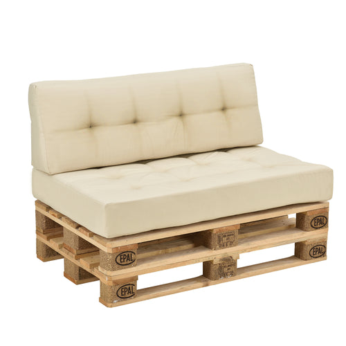 [en.casa]® Kussens voor op Pallet sofa - Pallet bank +/- pallets 