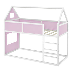 Kinderbed hoogslaper huisbed 209x99x175 cm - verschillende kleuren