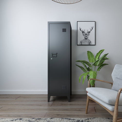 Enkelvoudige locker Kurikka 137x38x38 cm [en.casa] - premiumXL