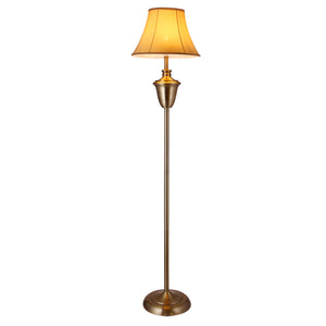 Staande lamp Madrid koper 157 cm E27 beige bruin en wit
