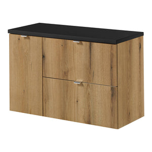 Wastafelonderkast Newport met deur en lades [en.casa]