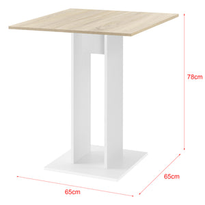 Design eettafel Lindesnes 65x65x78 cm vierkant - verschillende kleuren